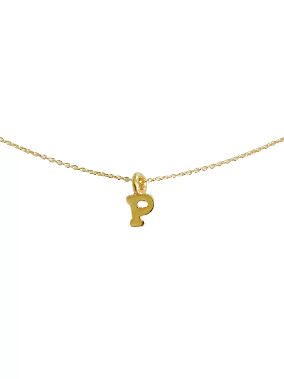 Gold Vermeil Initial Necklace