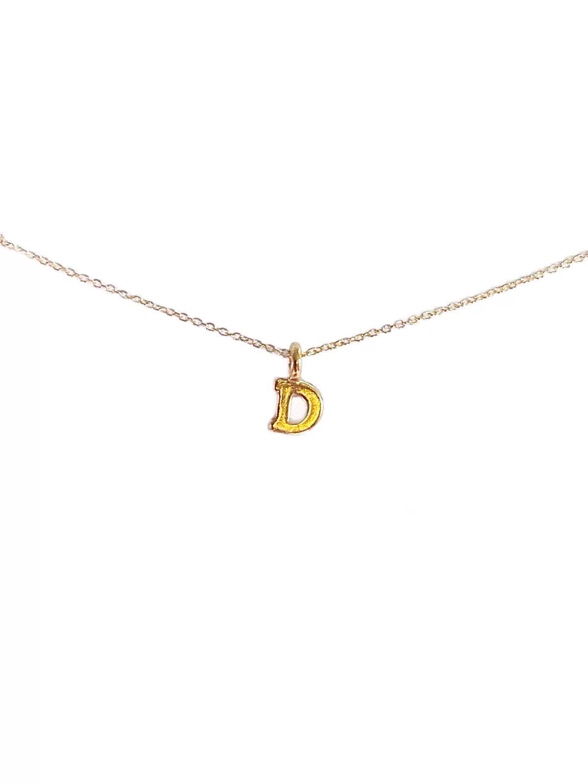 Gold Vermeil Initial Necklace