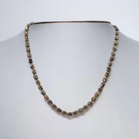 Golden Brown CHOCOLATE Sapphire Gemstone NECKLACE : 95.55cts Natural Untreated Cushion Shape Sapphire With 925 Sterling Silver 7*5mm 18"