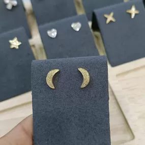 Half Moon Diamond Earrings