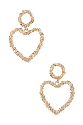 Heart Drop Earrings