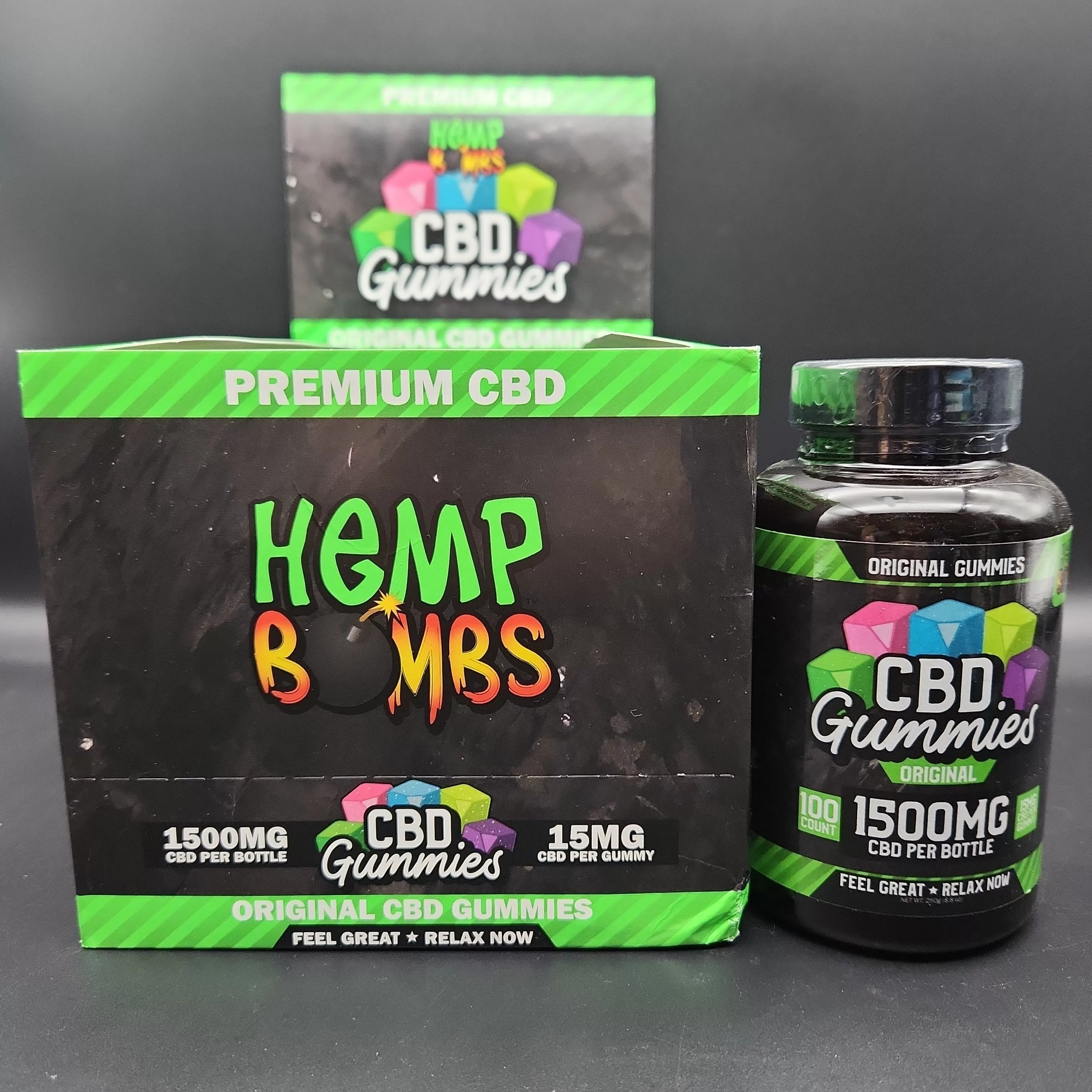 Hemp Bombs - CBD Gummies 100ct - Box of 6