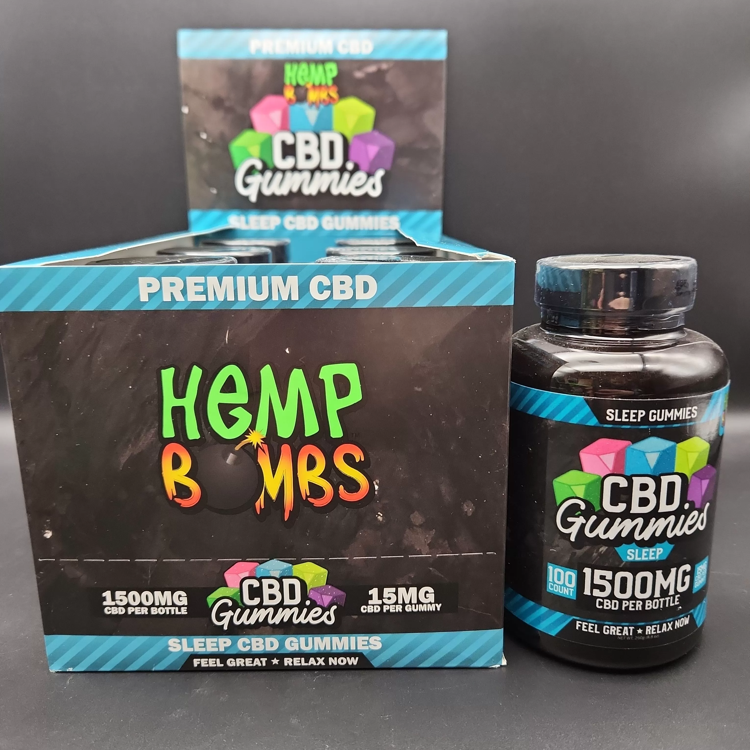 Hemp Bombs - CBD Gummies 100ct - Box of 6