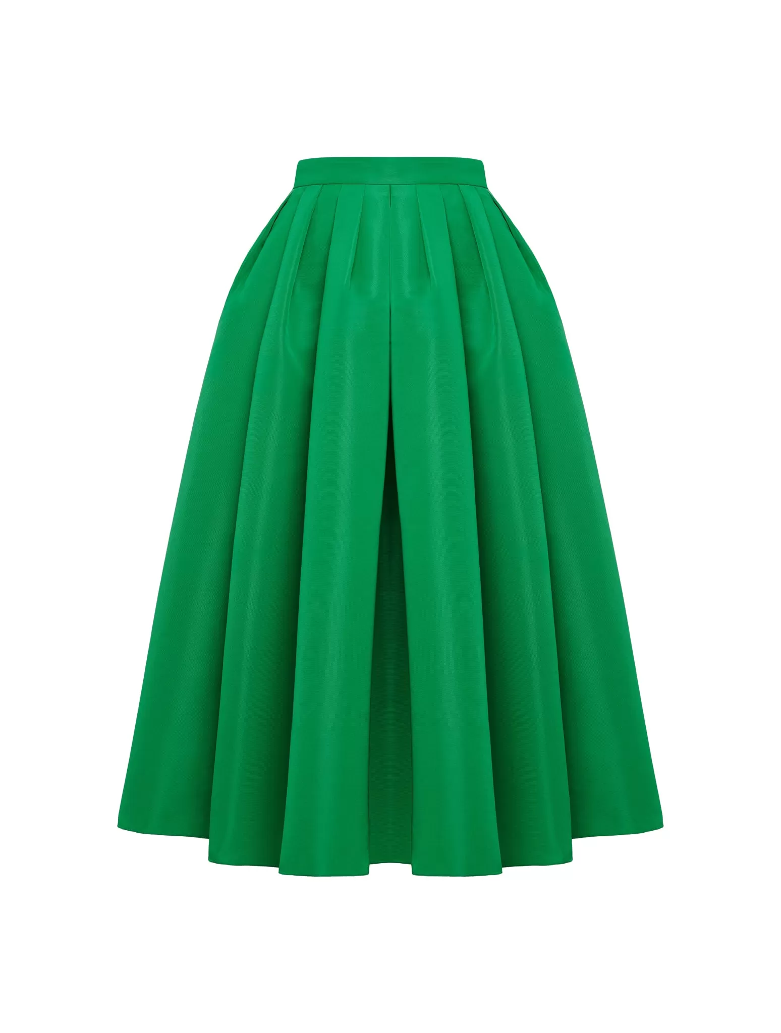 high-waisted full skirt