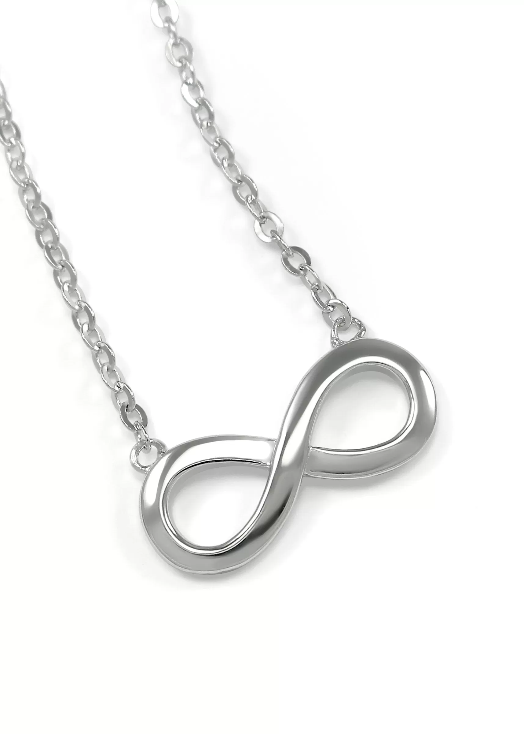 Infinity Necklace in Sterling Silver