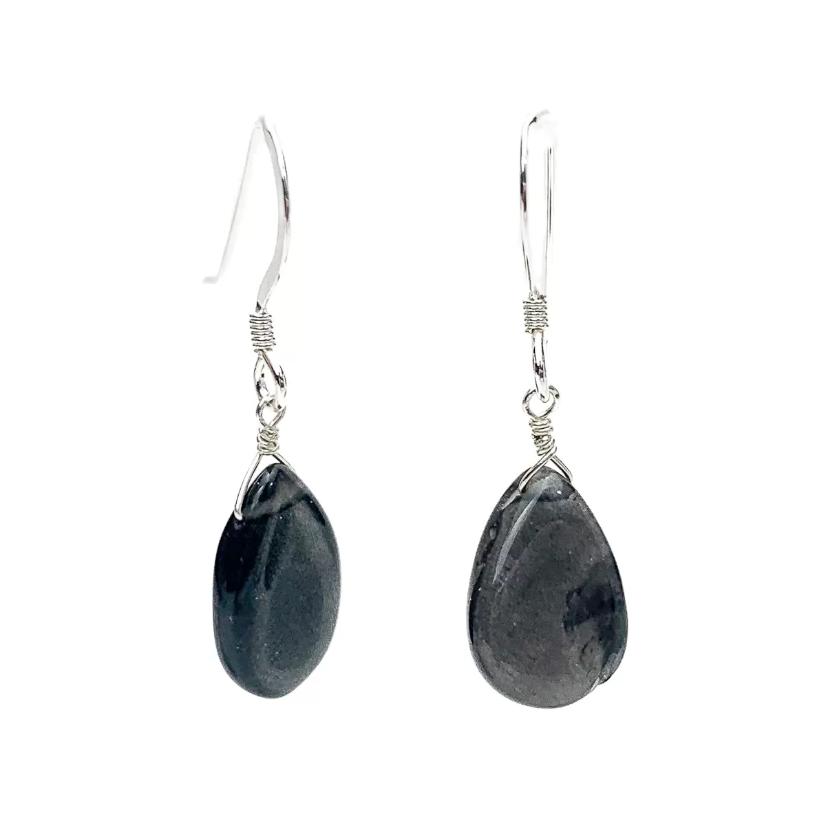 Iolite Earrings with Sterling Silver French Earwires