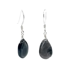 Iolite Earrings with Sterling Silver French Earwires