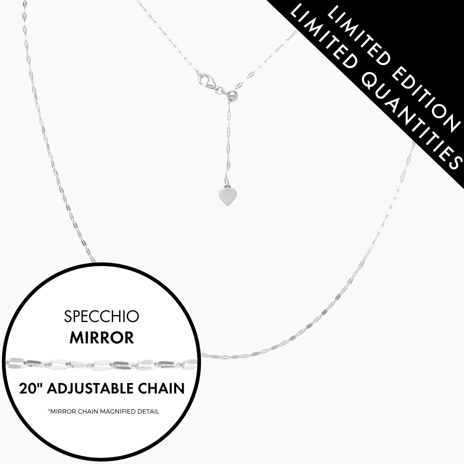 Italian Adjustable Specchio Mirror Chain