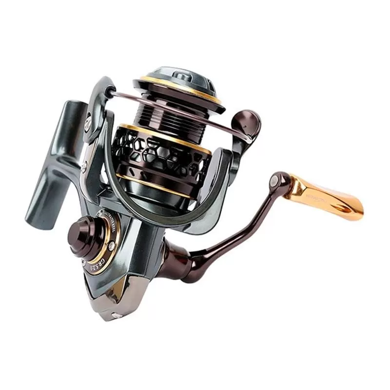 Jaguar 1000 2000 3000 9 1BB Fishing Spinning Reel Carp Saltwater Fishing Reel Spinning Metal Handle 2 Spool Reels Coil