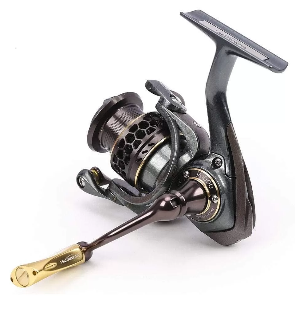 Jaguar 1000 2000 3000 9 1BB Fishing Spinning Reel Carp Saltwater Fishing Reel Spinning Metal Handle 2 Spool Reels Coil