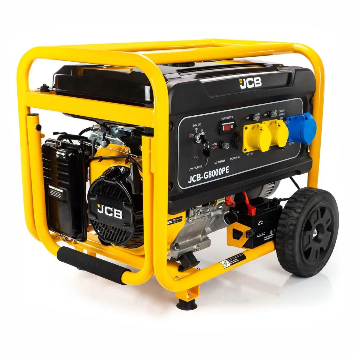 JCB G8000PE Electric Start Petrol Site Generator 457cc 115V/230V