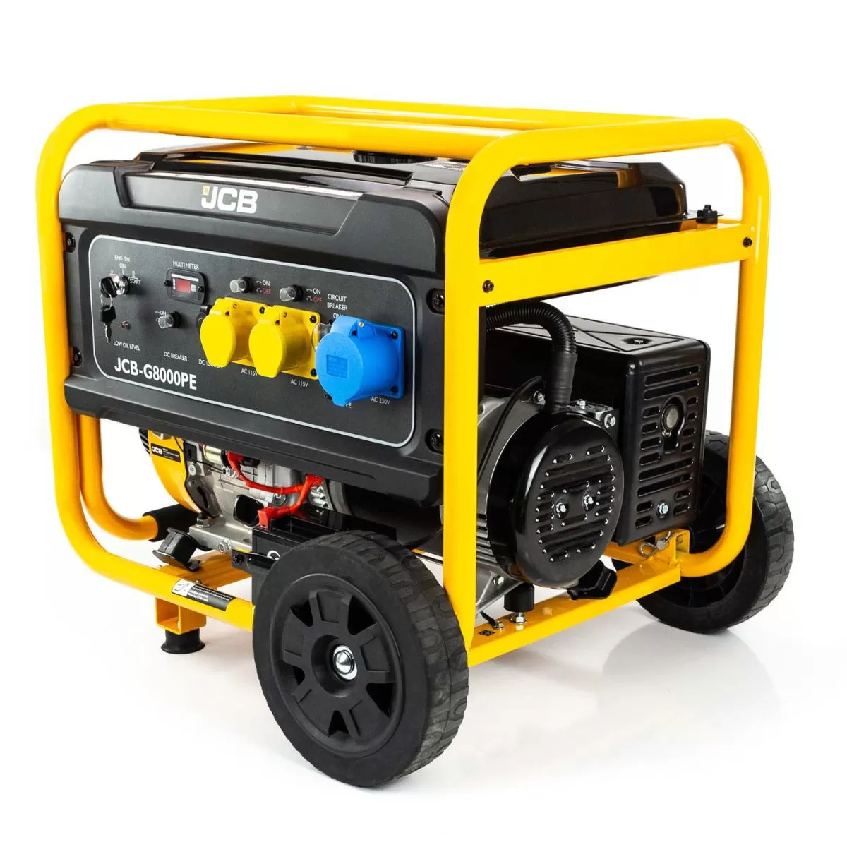 JCB G8000PE Electric Start Petrol Site Generator 457cc 115V/230V