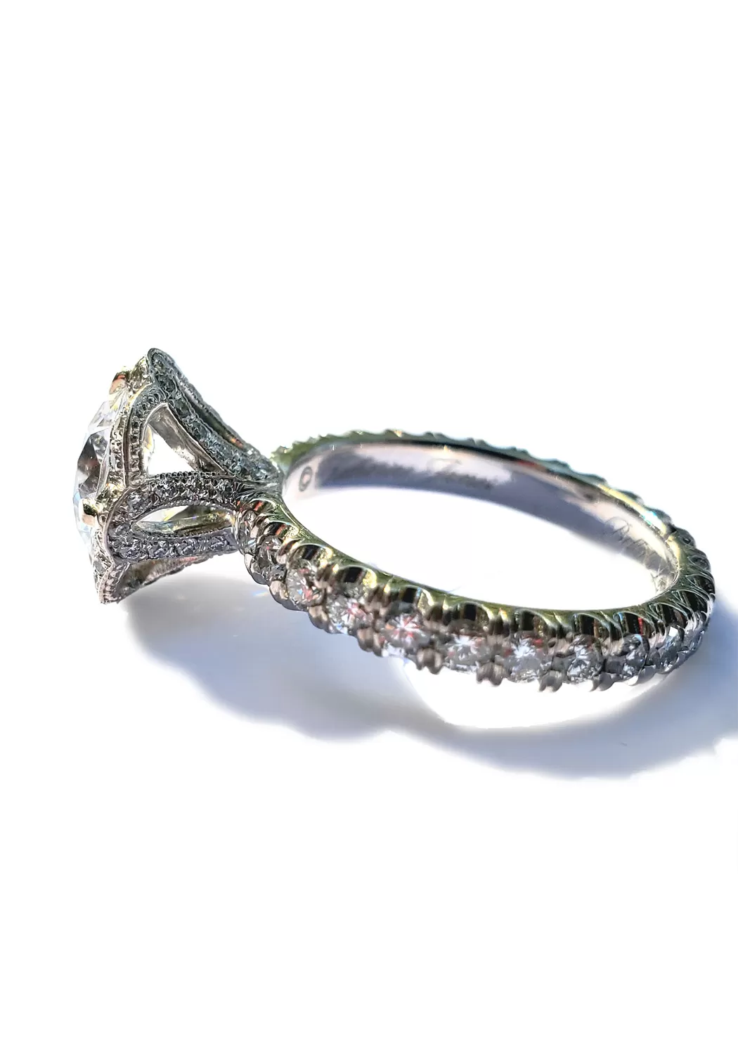 Katharine James Bella's Love Platinum Semi-Mount Diamond Ring