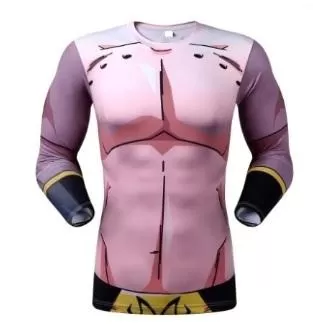 Kid Buu Dragon Ball Z Long Sleeve Compression Rash Guard