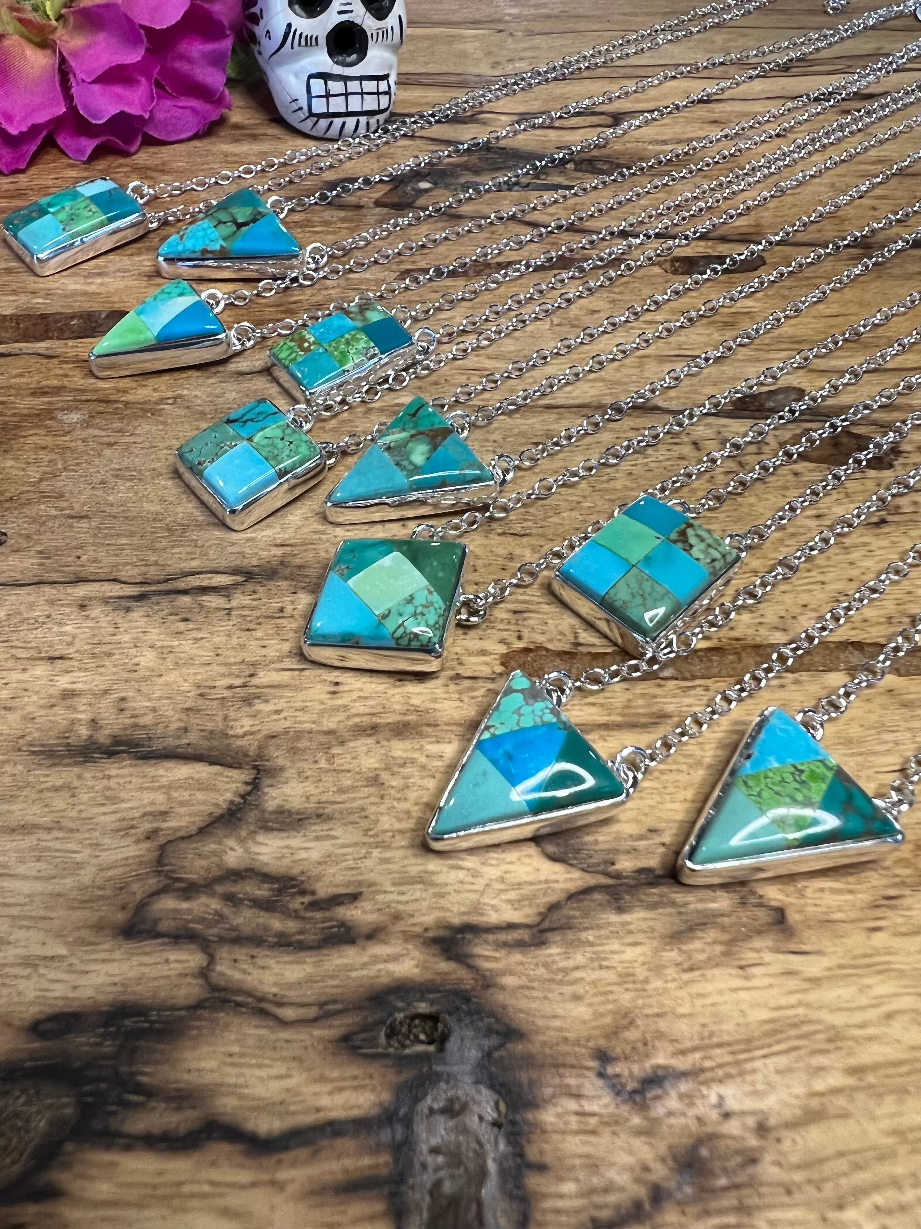 Kingman Inlay Necklaces