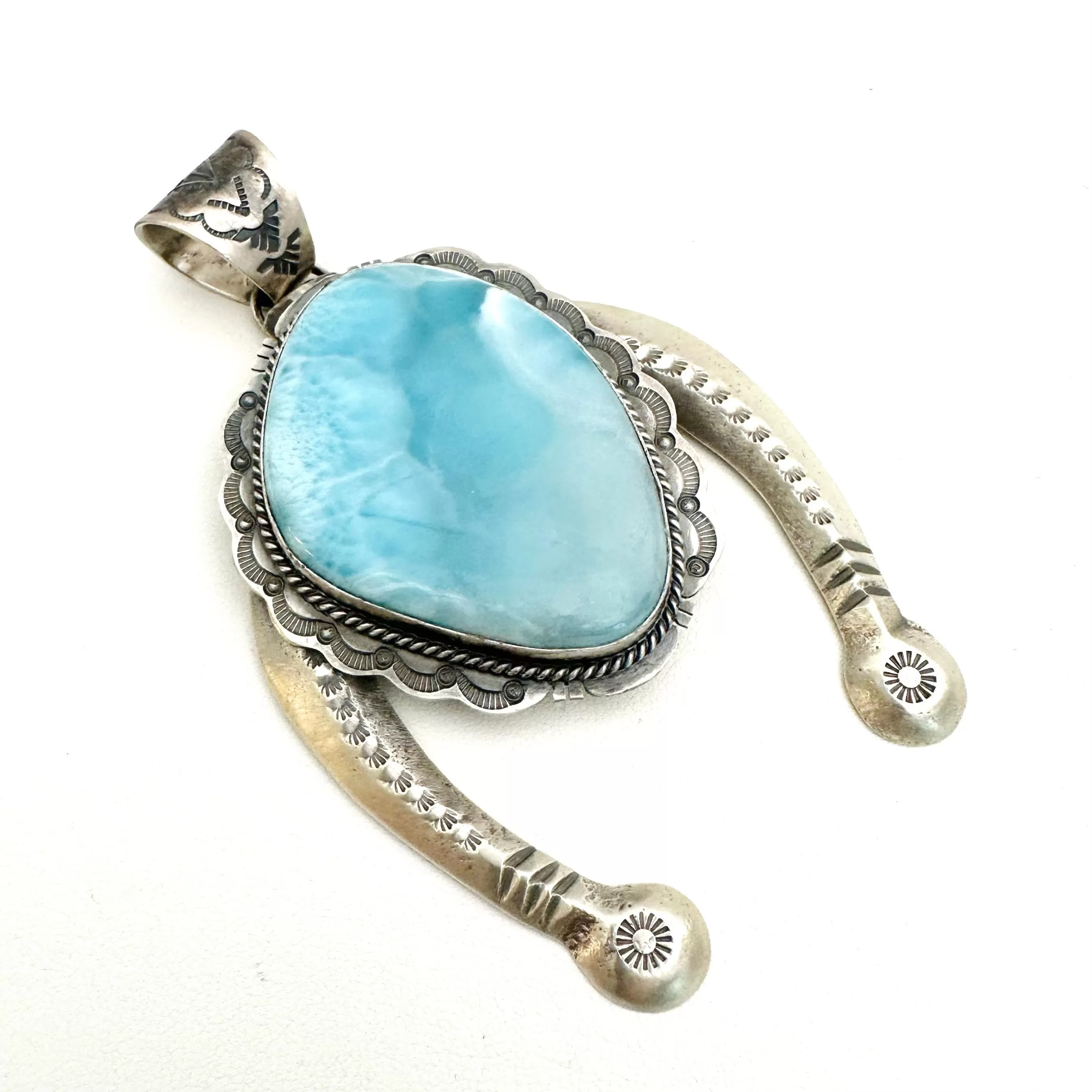 Larimar Naja Pendants