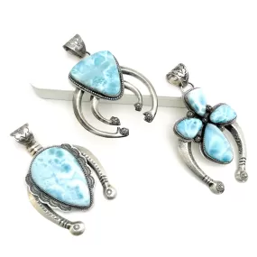 Larimar Naja Pendants