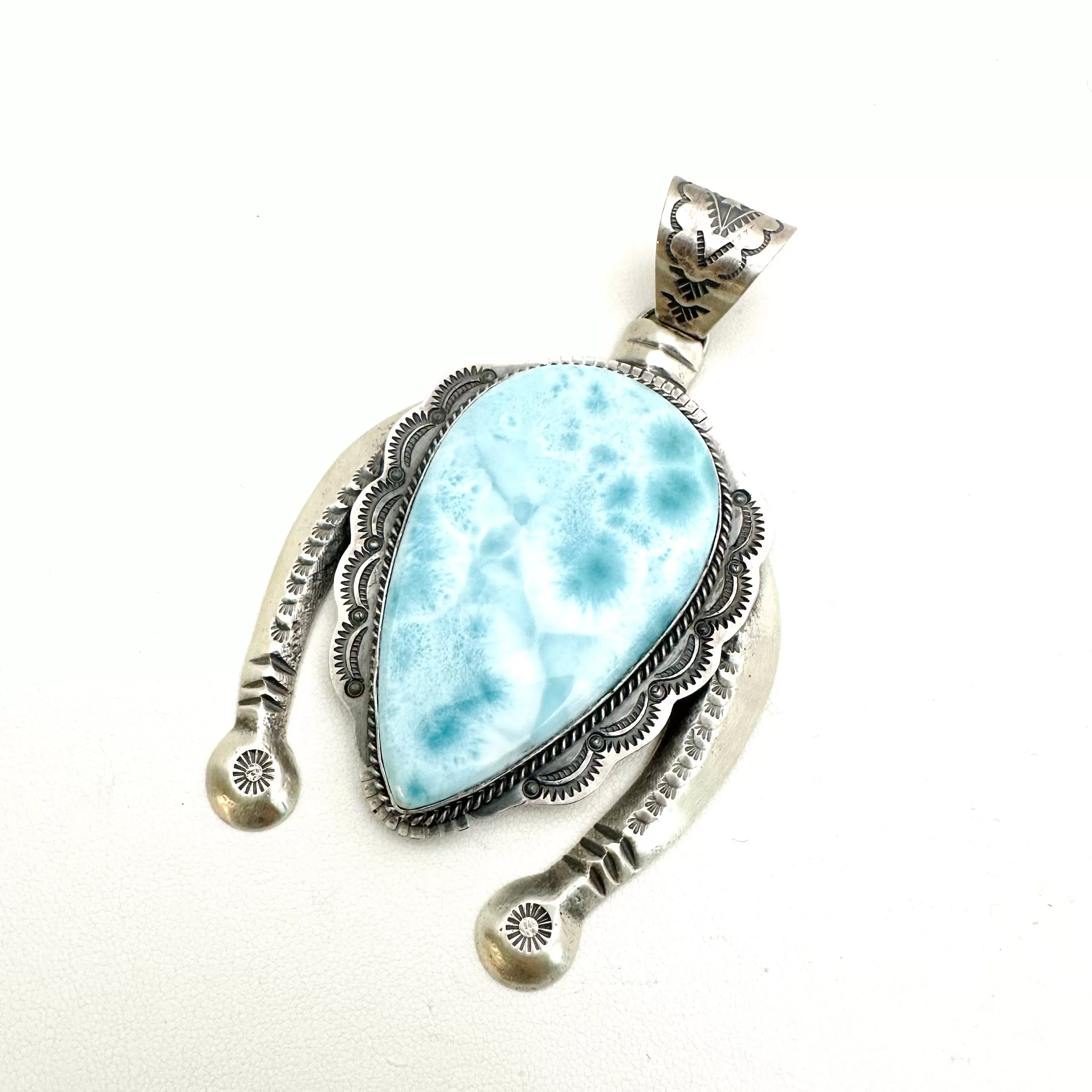 Larimar Naja Pendants