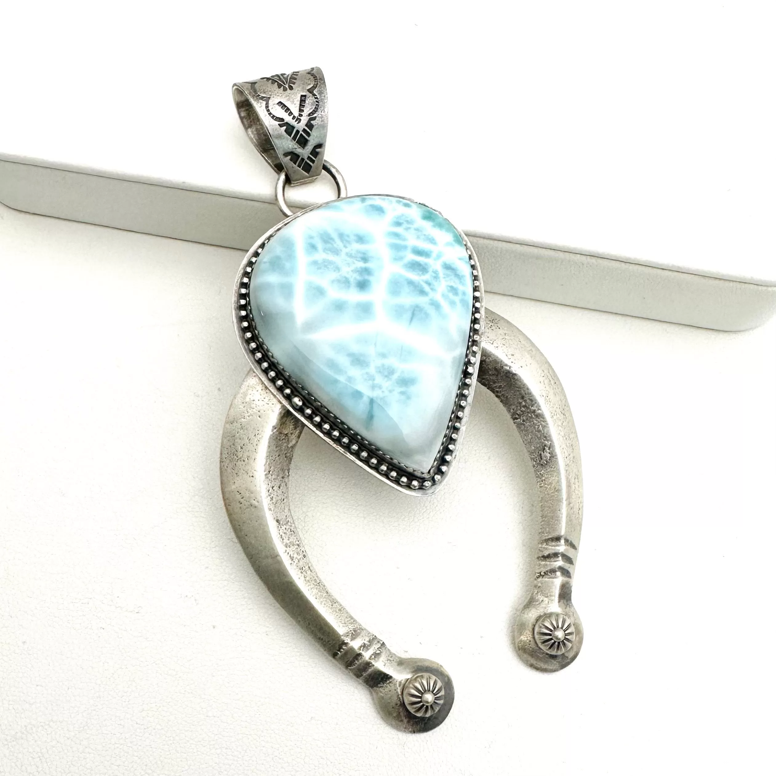 Larimar Naja Pendants