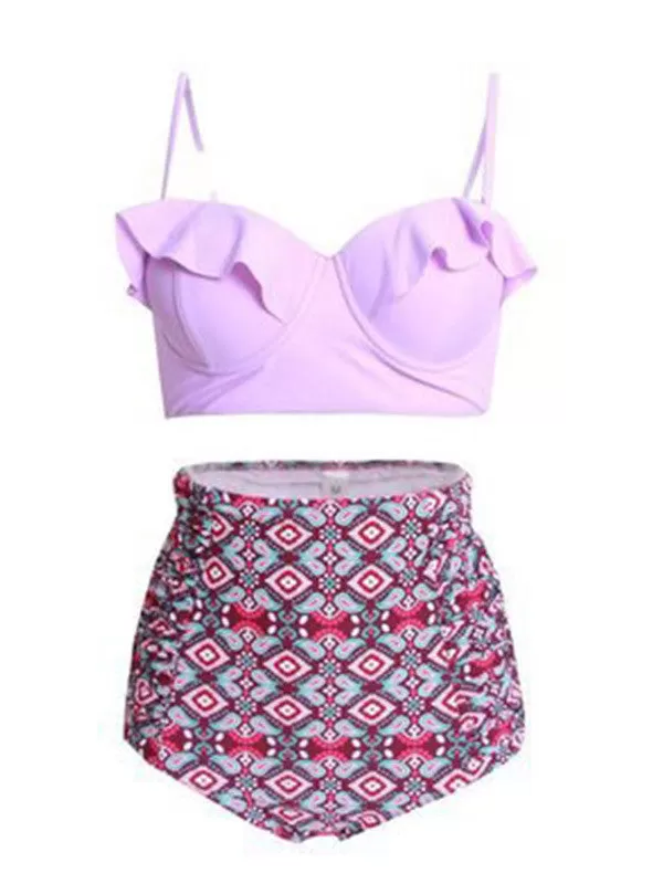 Let's Go Vintage High-waisted Bikini Sets