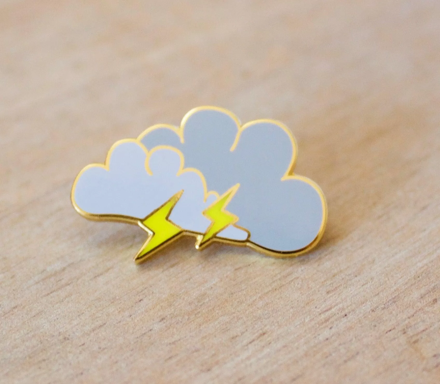 Lightning Cloud Enamel Pin