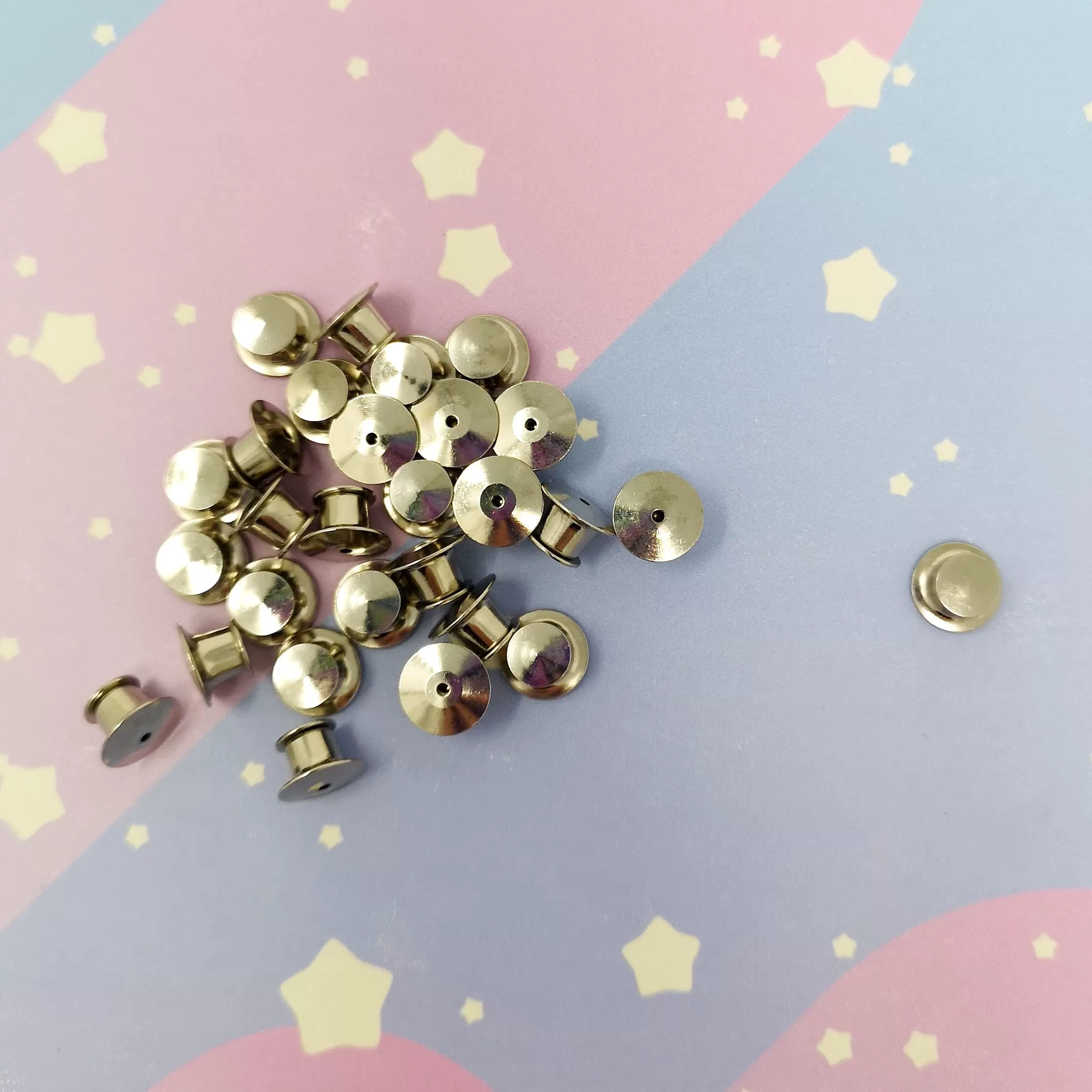 Locking Pin Backs -- Pinbacks