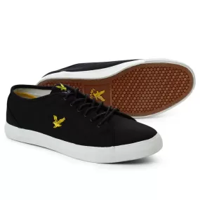 Lyle And Scott Teviot Canvas Plimsoll Trainers - True Black