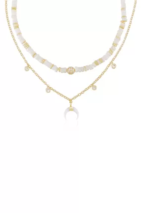 Make Waves Layered Crystal Necklace Set