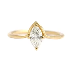 Marquise Engagement Ring - Minimalist Engagement Ring