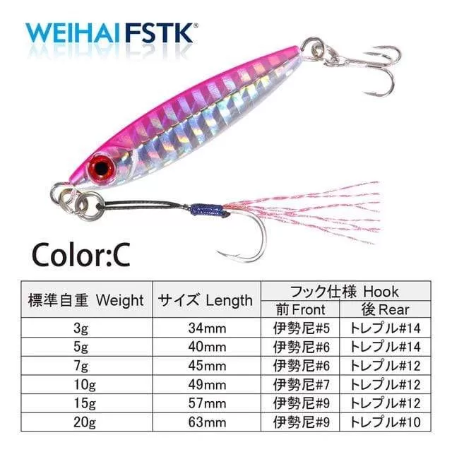 Micro Metal Jig 3g 5g 7g 10g 15g Shore Casting Jigging lure Shore Casting Spoon Saltwater Jack Fishing lure Bit Artificial Bait