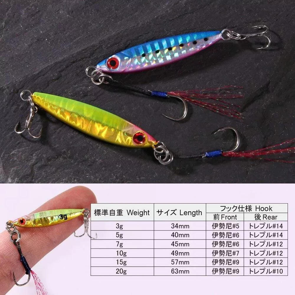 Micro Metal Jig 3g 5g 7g 10g 15g Shore Casting Jigging lure Shore Casting Spoon Saltwater Jack Fishing lure Bit Artificial Bait