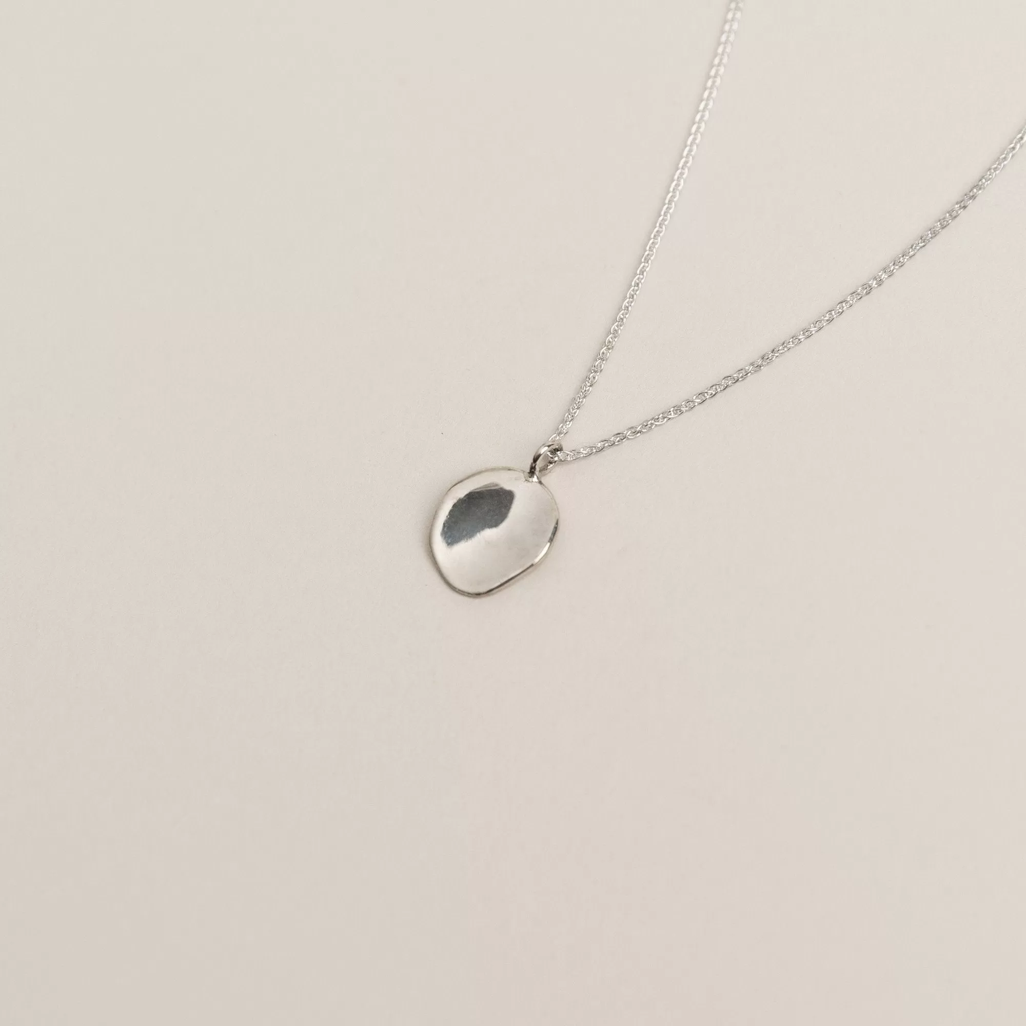 Mini Round Pendant Necklace