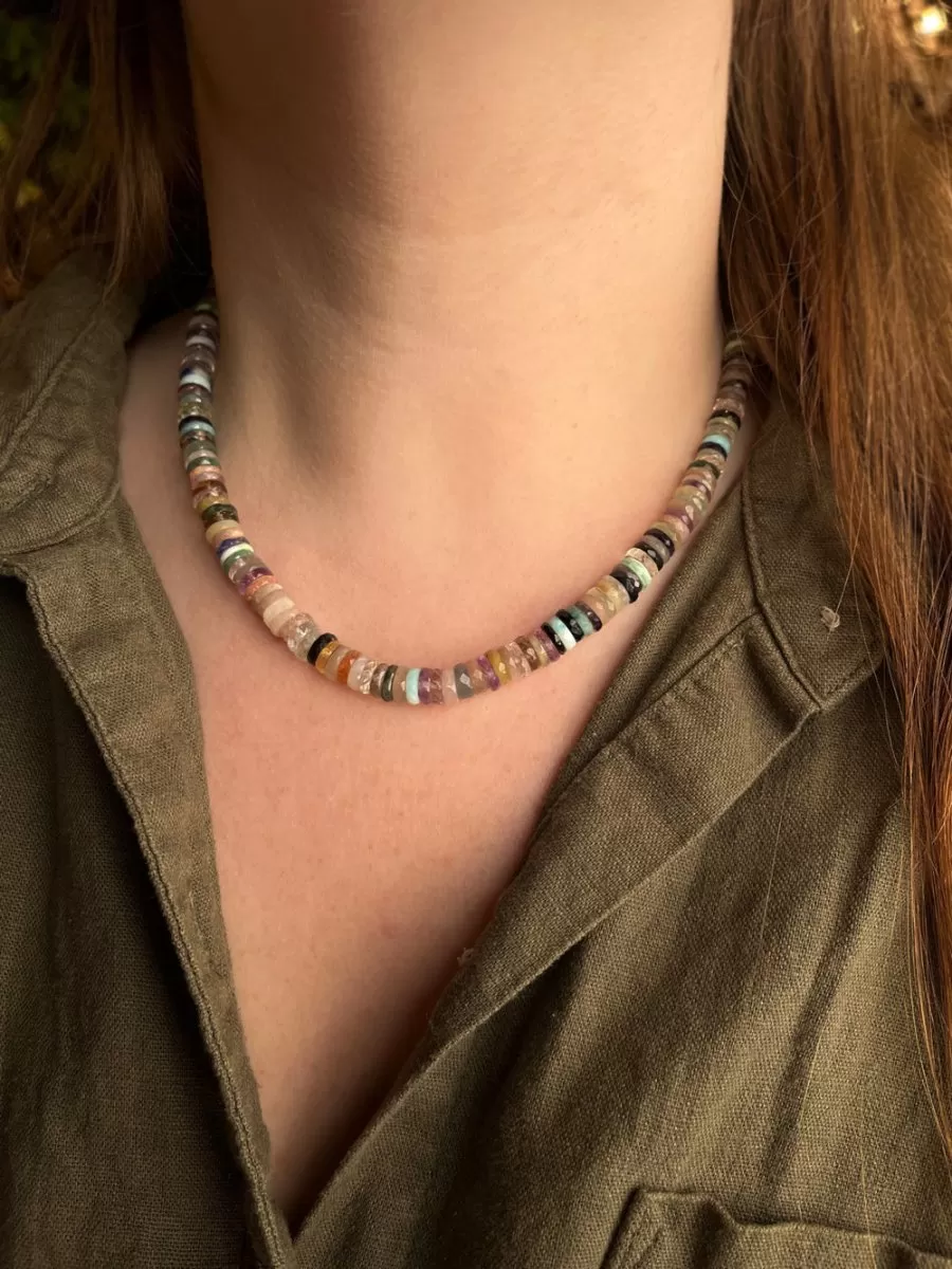 Mixed Semi-precious Bead Necklace