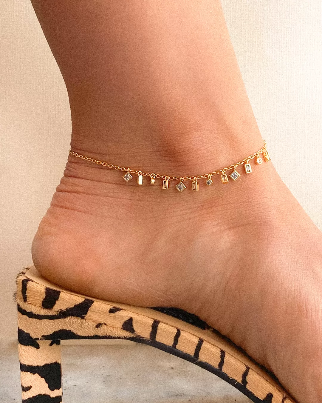 Mixte Shaker Anklet- Gold