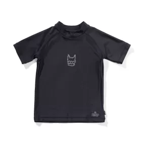 Munster Kids Logo SS Rash Shirt - Black