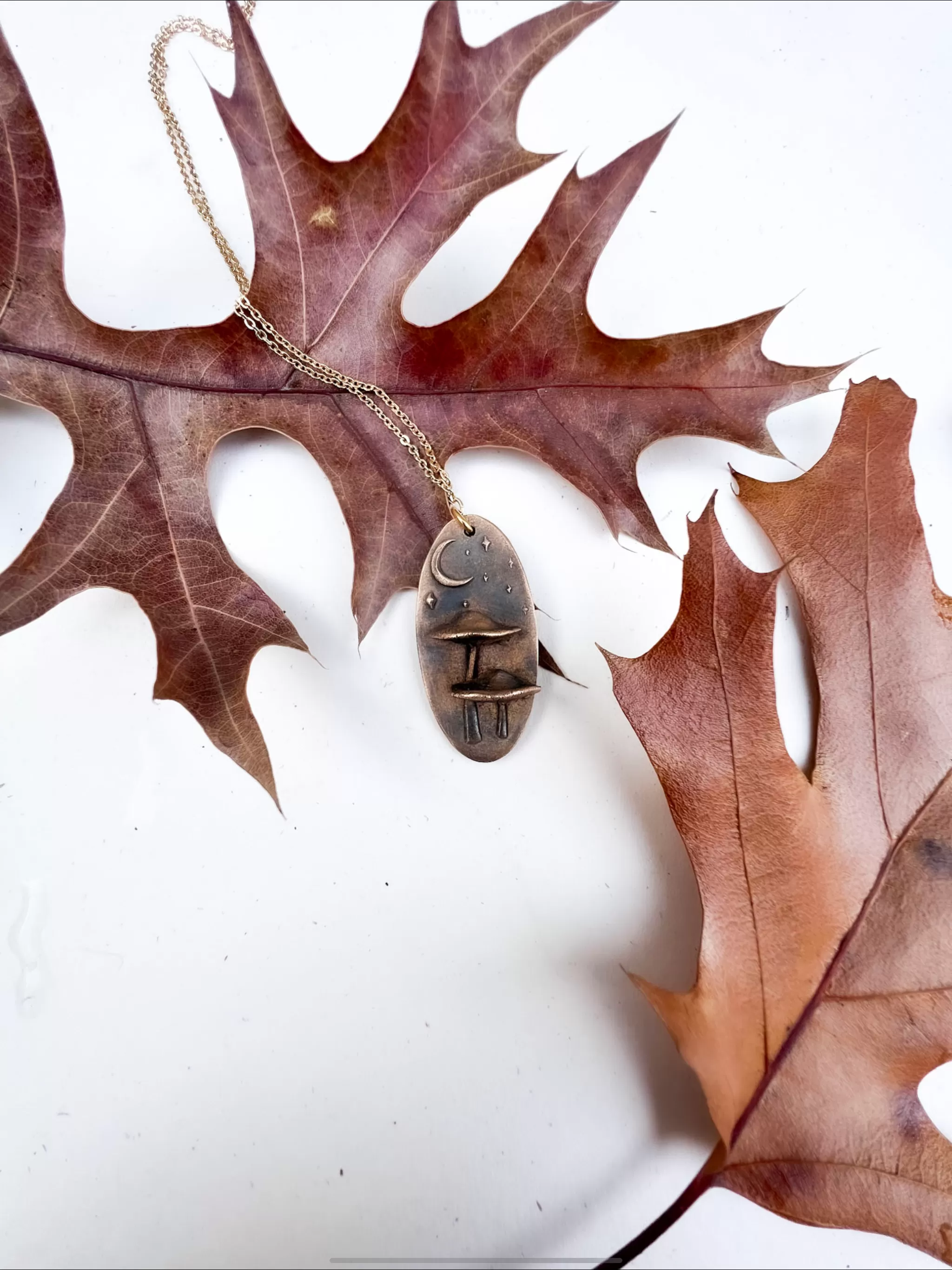 Mushroom necklaces