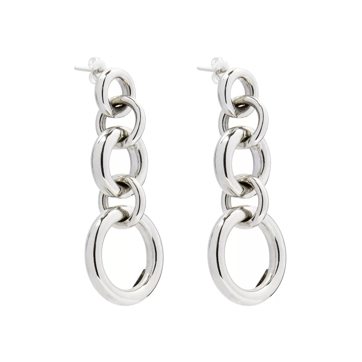 Najo Bolder Drop Silver Earring