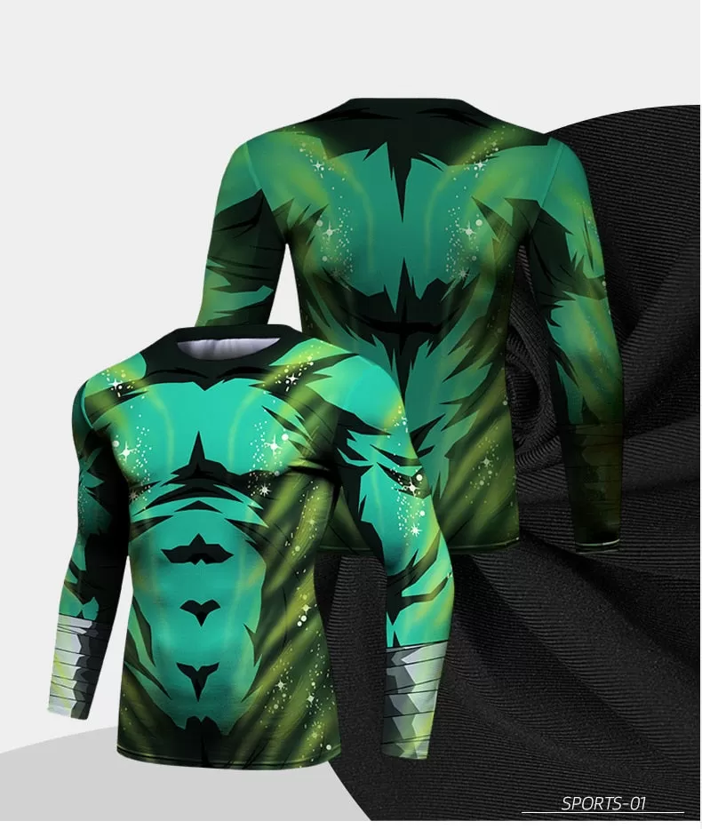 Naruto 'Rock Lee | 2.0' Elite Long Sleeve Compression Rash Guard