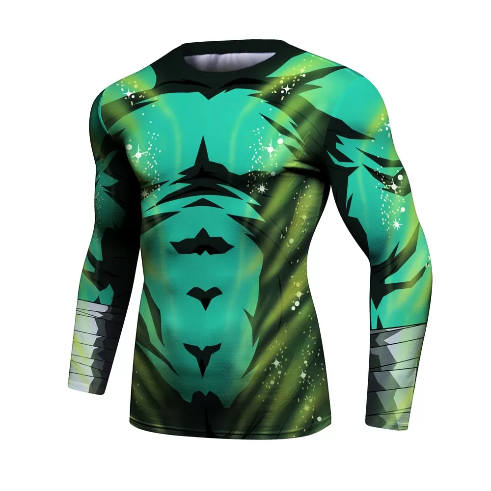 Naruto 'Rock Lee | 2.0' Elite Long Sleeve Compression Rash Guard