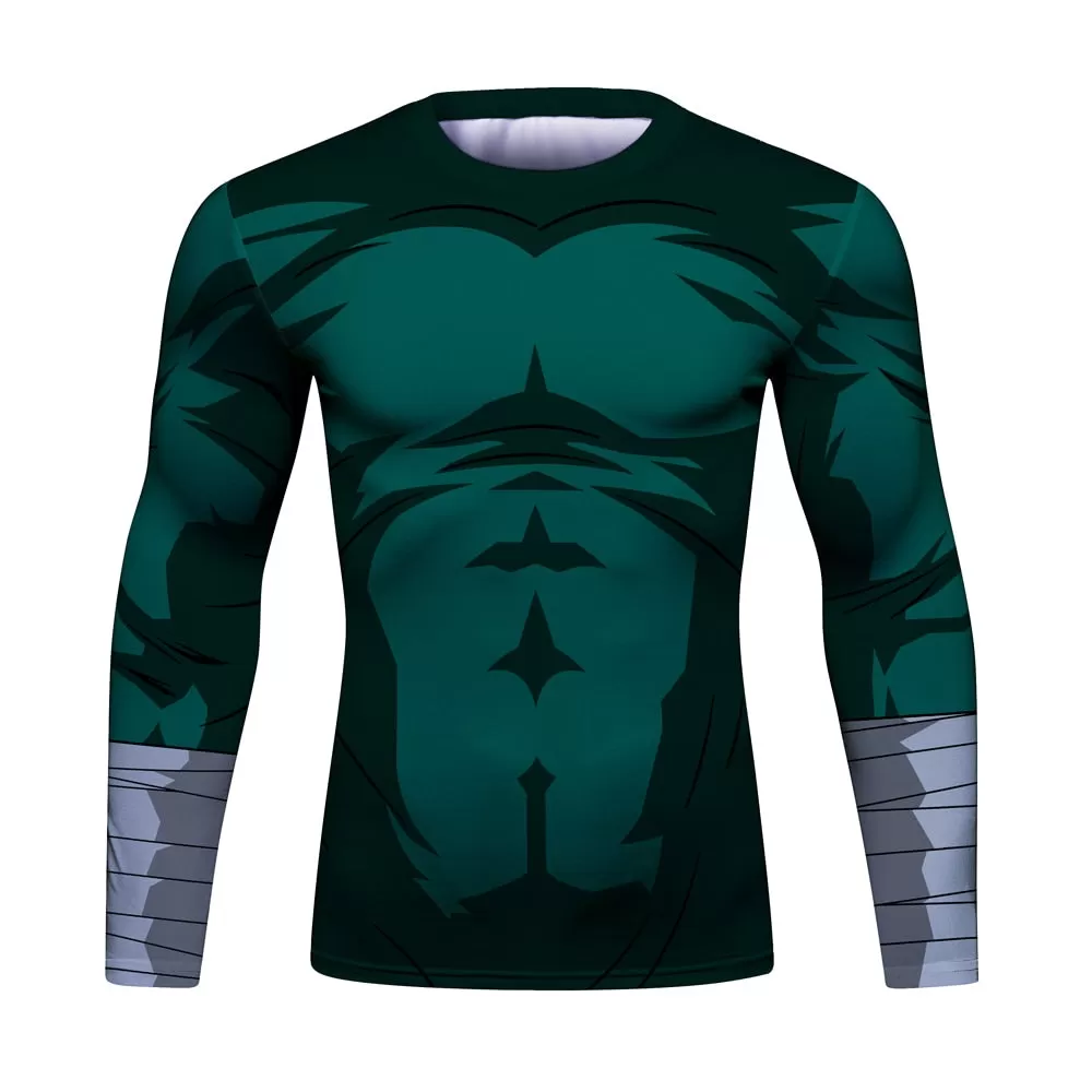 Naruto 'Rock Lee' Elite Long Sleeve Compression Rash Guard