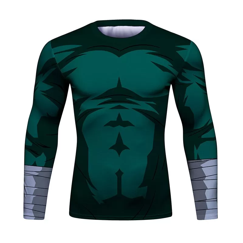 Naruto 'Rock Lee' Elite Long Sleeve Compression Rash Guard