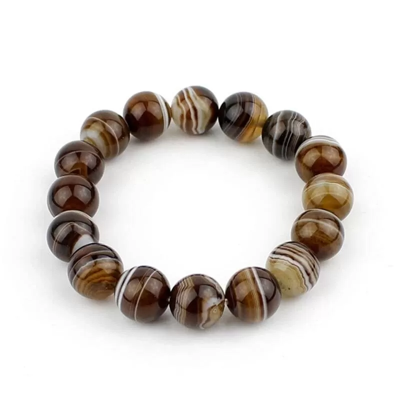 Natural Sardonyx Beads Bracelet