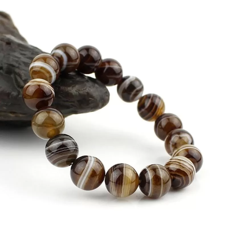 Natural Sardonyx Beads Bracelet