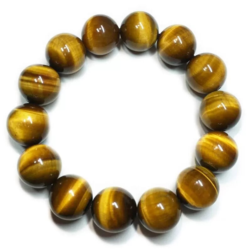 Natural Stone Tiger's Eye Buddha Bracelet