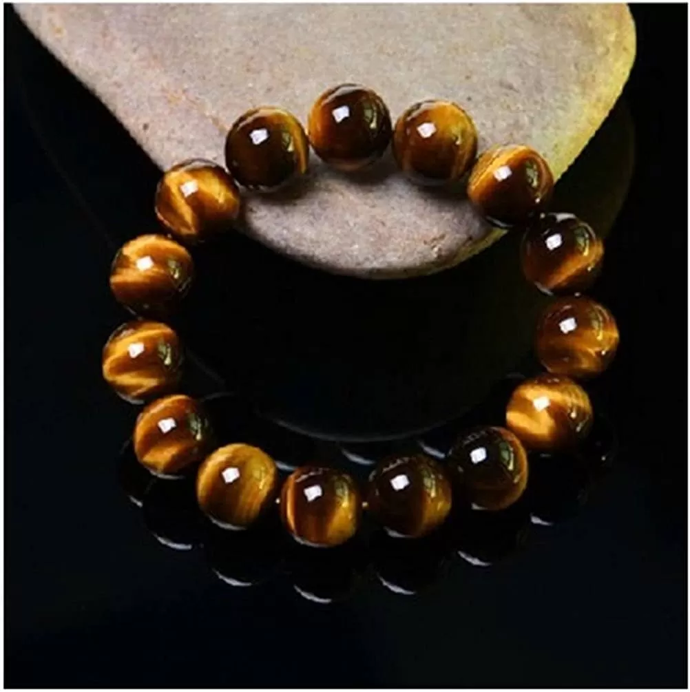 Natural Stone Tiger's Eye Buddha Bracelet