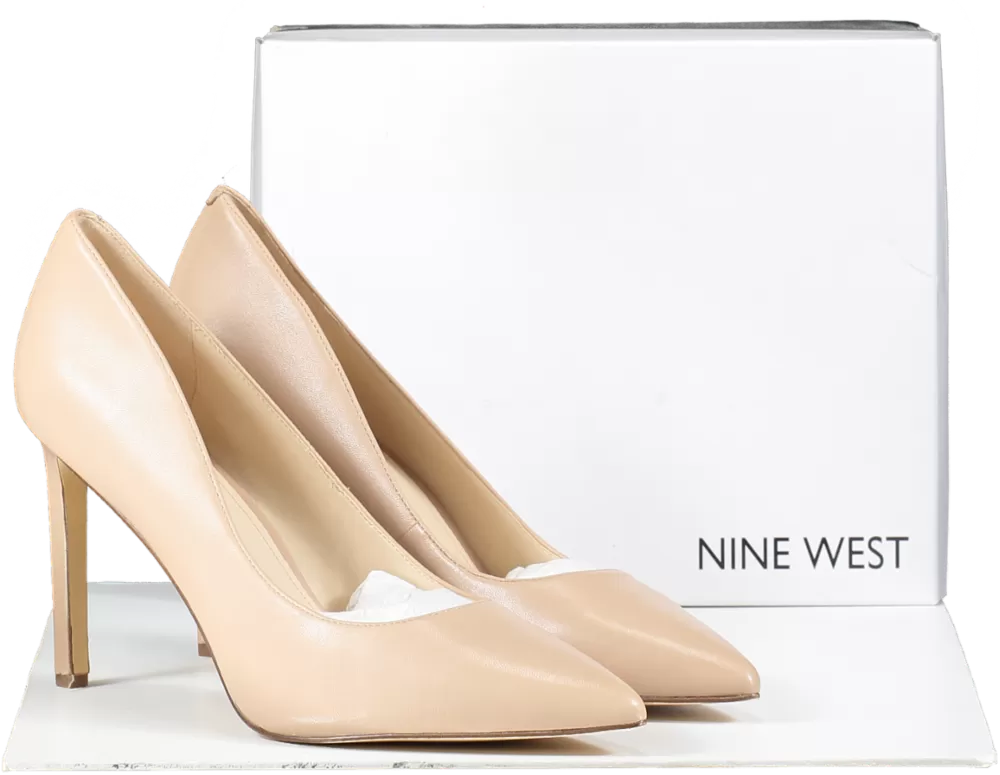 nine west Nude Patent High Heeled Court Shoes BNIB UK 10 EU 43