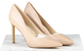 nine west Nude Patent High Heeled Court Shoes BNIB UK 10 EU 43