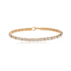 Now and Forever 14K Gold and Silver Bracelet