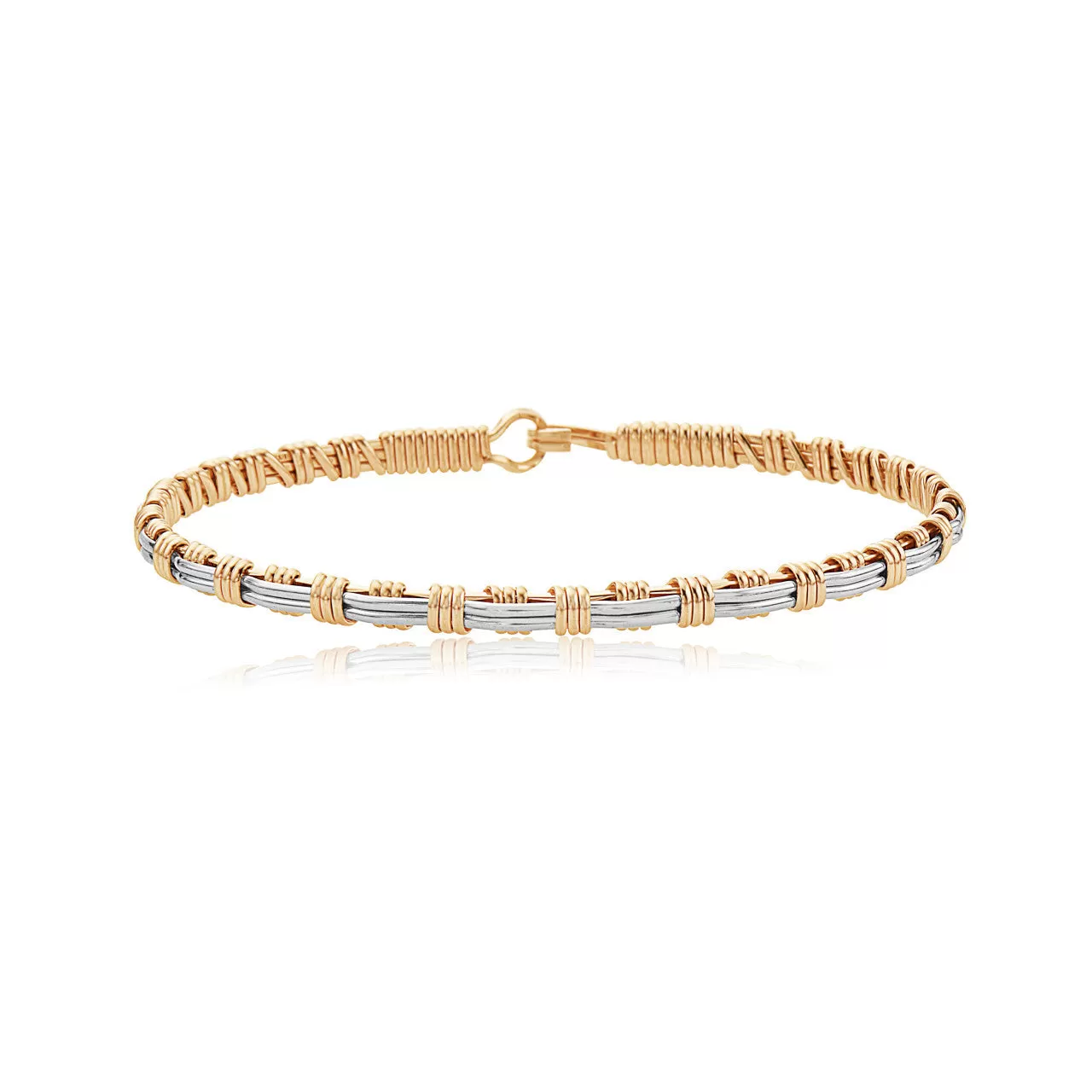 Now and Forever 14K Gold and Silver Bracelet