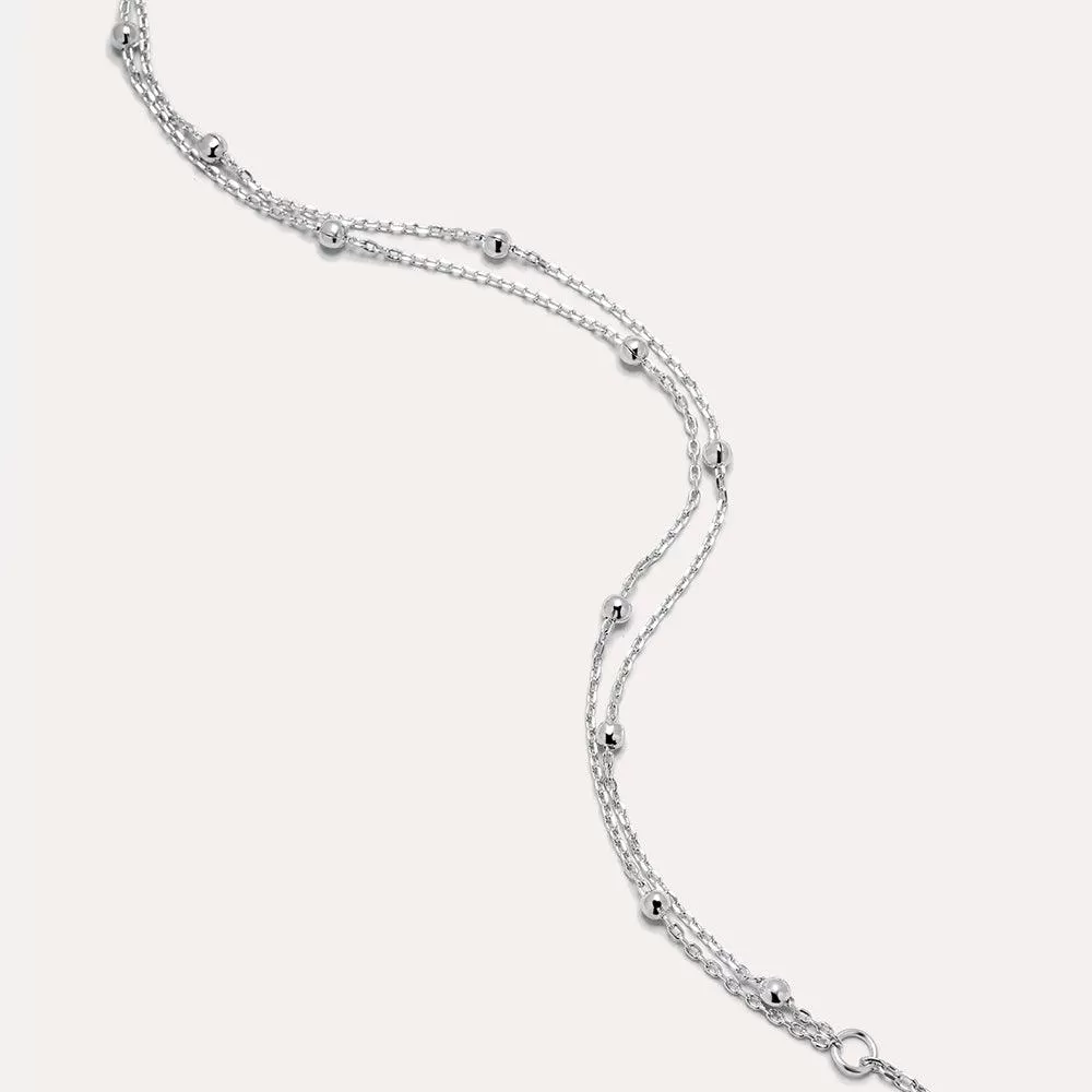 Orbit Silver Chain Bracelet